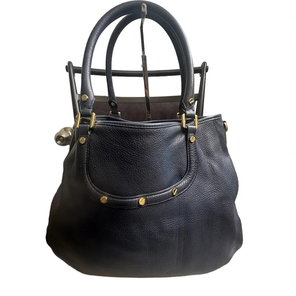 Tory Burch  Blue Leather Amanda Handbag/Shoulder Bag.$495